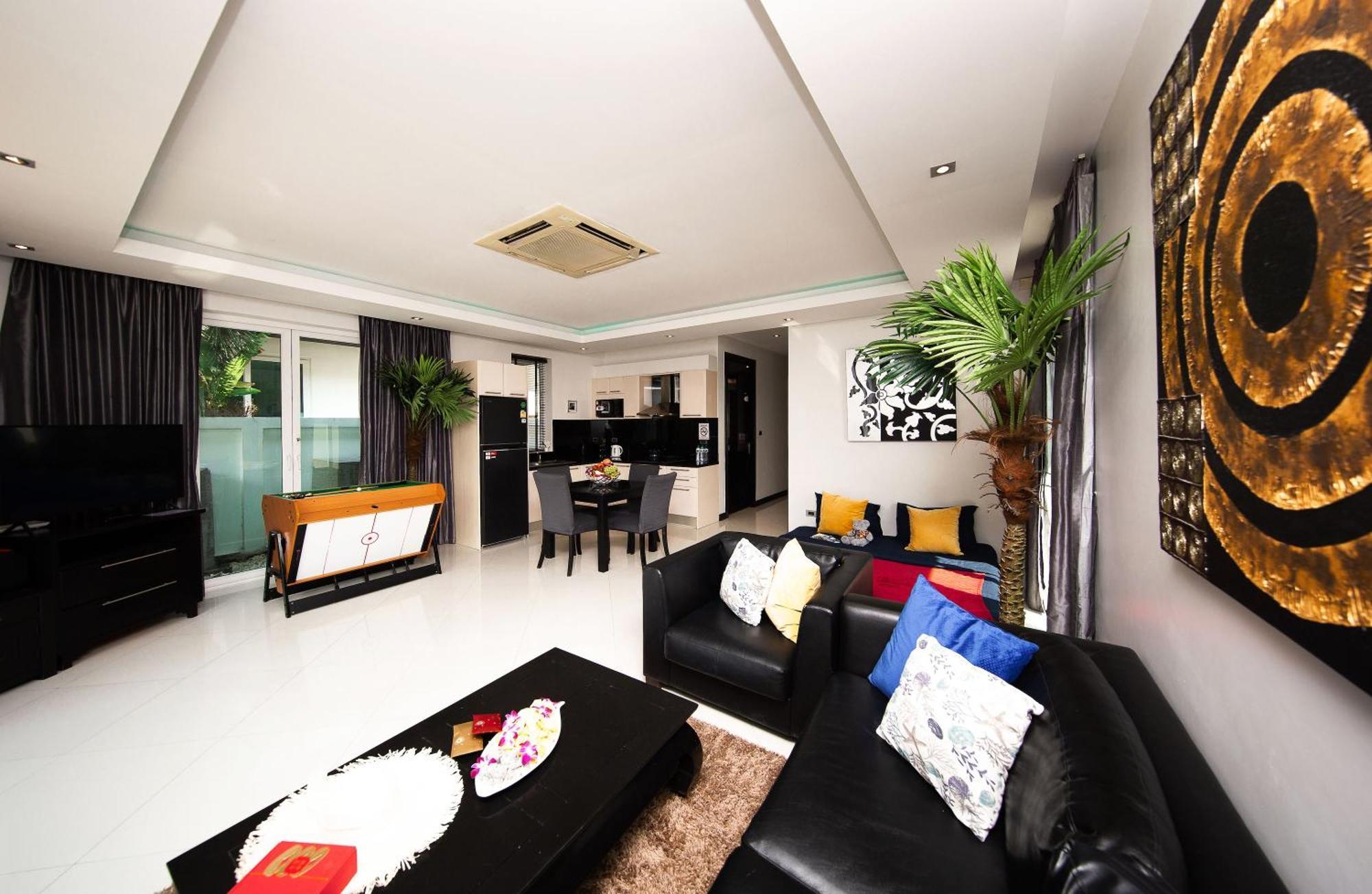 Colibri Pool Villa Pattaya Pantai Jomtien Ruang foto
